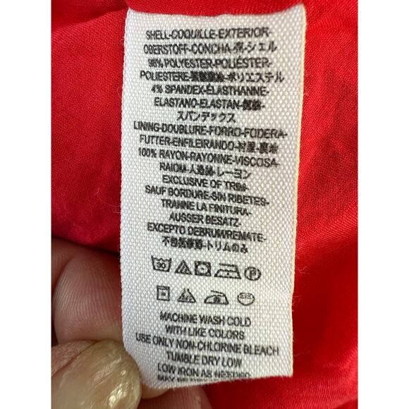 Free People Red Floral Dress Size 6 - Picture 7 of 7